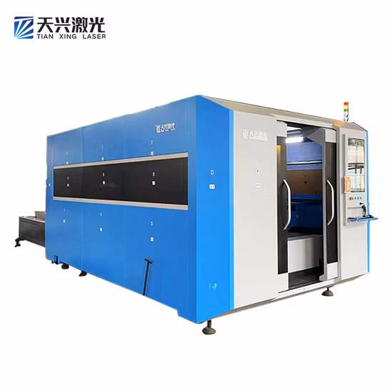 Fiber Laser Cutting Machine Sheet Metal with Laser and Double Exchange Tables Laser Cutting Machine for Carbon Sheet 1500*3000m 1000